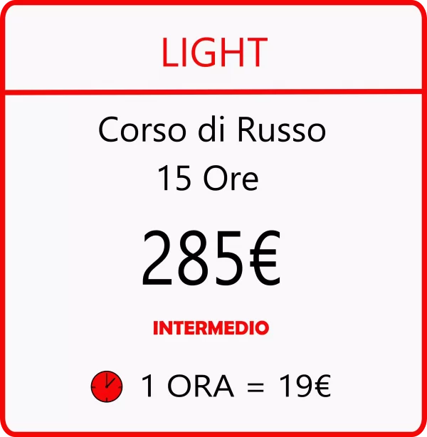 Corso Russo Intermedio Light